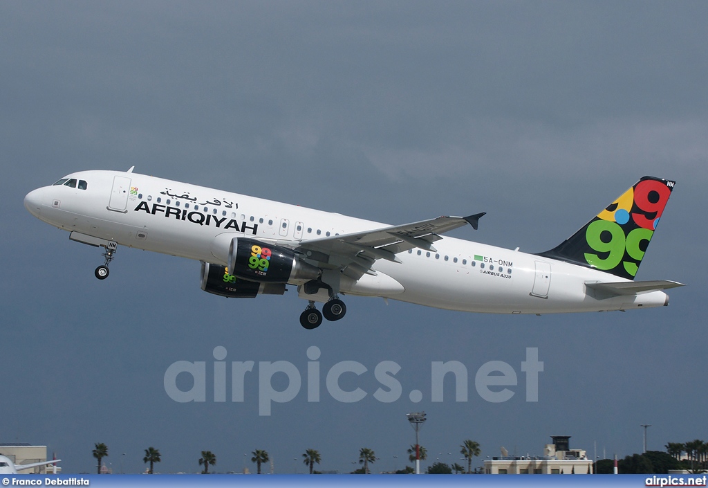 5A-ONM, Airbus A320-200, Afriqiyah Airways