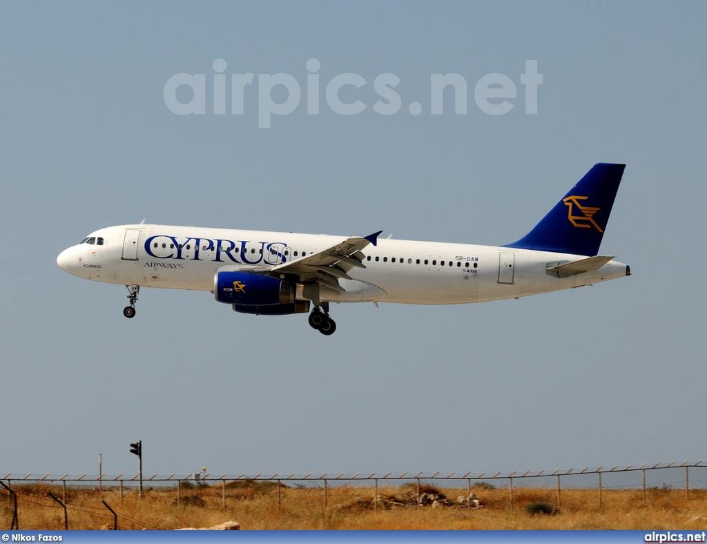 5B-DAW, Airbus A320-200, Cyprus Airways