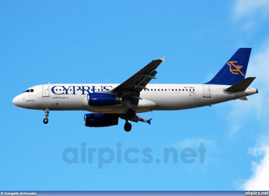 5B-DBA, Airbus A320-200, Cyprus Airways