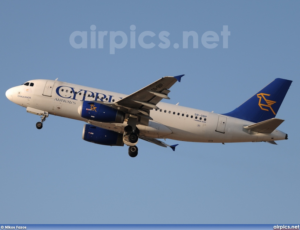 5B-DBP, Airbus A319-100, Cyprus Airways