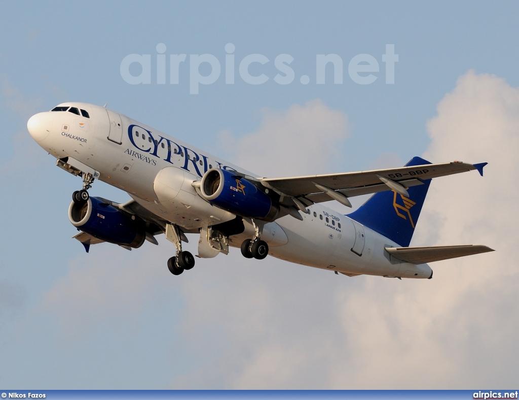 5B-DBP, Airbus A319-100, Cyprus Airways