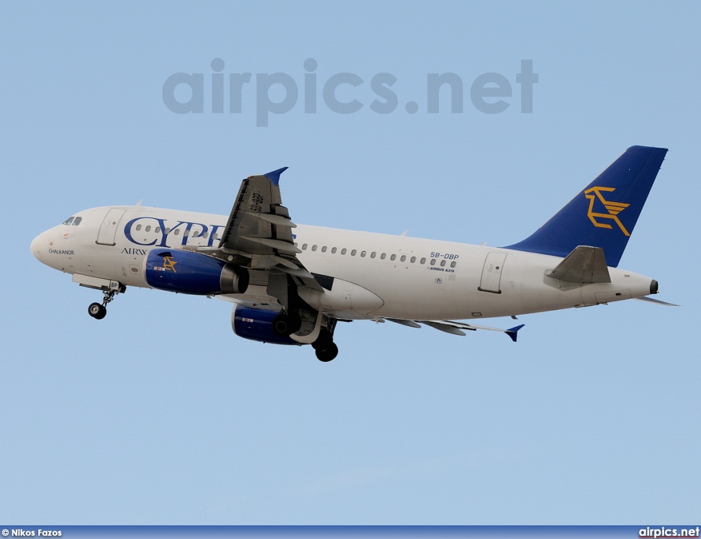 5B-DBP, Airbus A319-100, Cyprus Airways