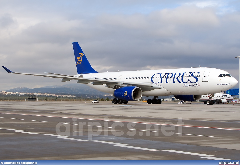 5B-DBS, Airbus A330-200, Cyprus Airways