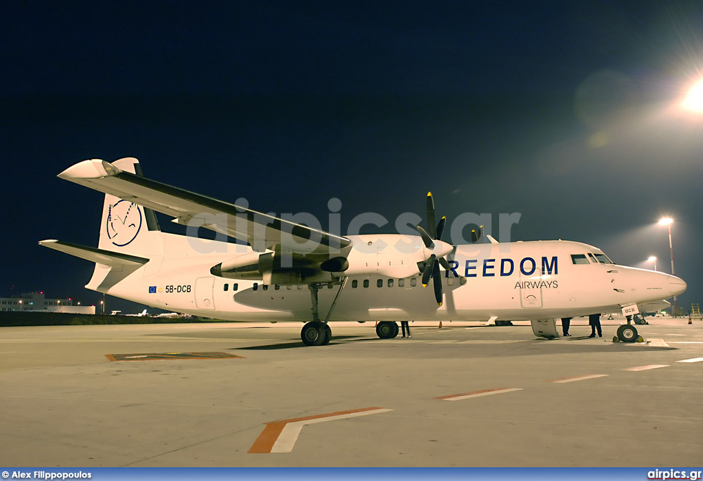 5B-DCB, Fokker 50, Freedom Airways