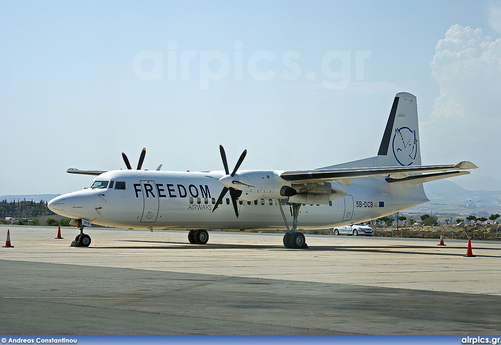 5B-DCB, Fokker 50, Freedom Airways