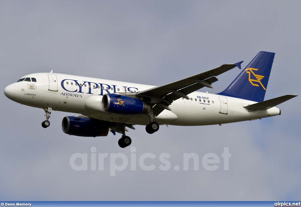 5B-DCF, Airbus A319-100, Cyprus Airways