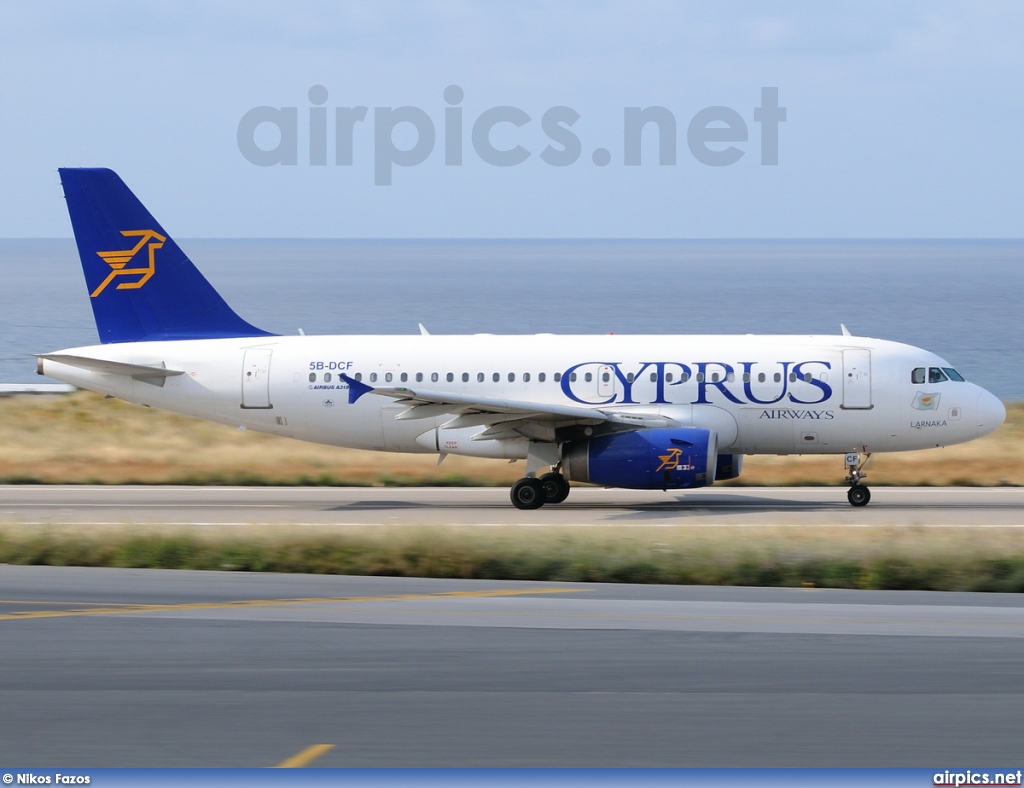 5B-DCF, Airbus A319-100, Cyprus Airways