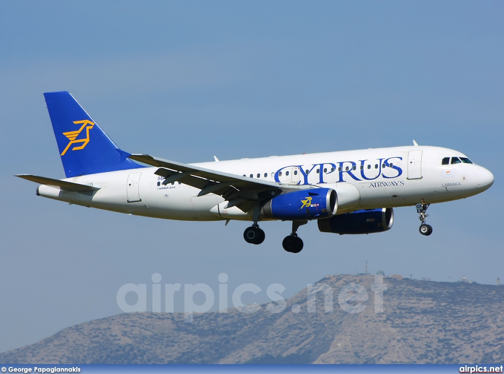 5B-DCF, Airbus A319-100, Cyprus Airways