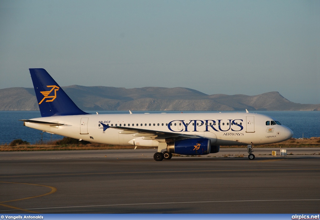 5B-DCF, Airbus A319-100, Cyprus Airways