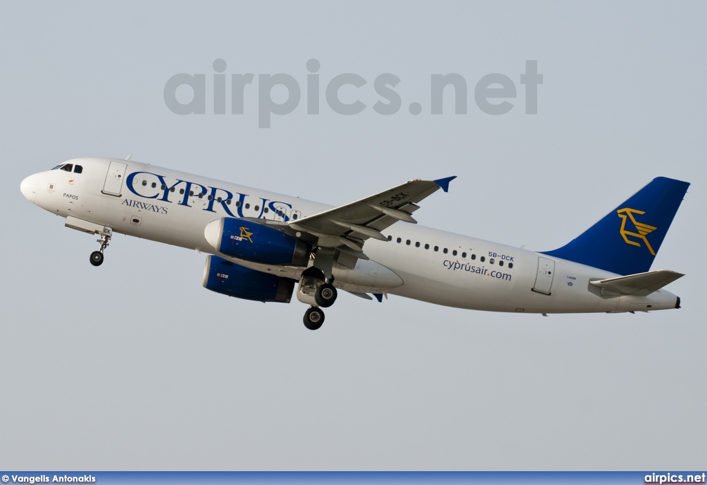 5B-DCK, Airbus A320-200, Cyprus Airways