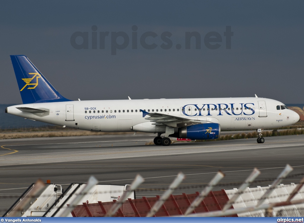 5B-DCK, Airbus A320-200, Cyprus Airways