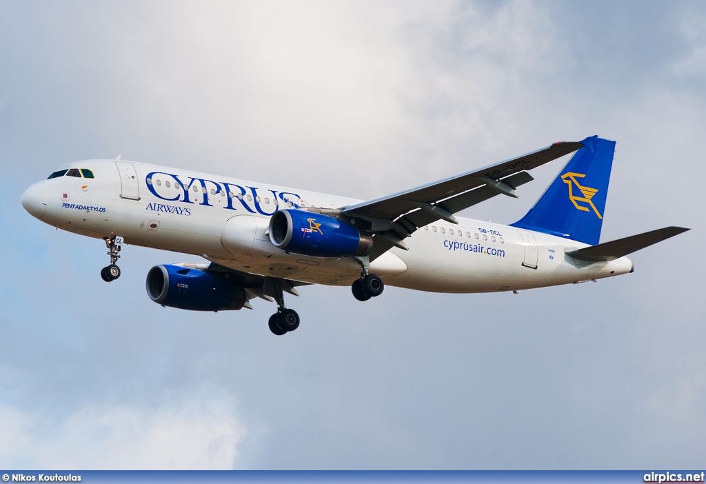 5B-DCL, Airbus A320-200, Cyprus Airways