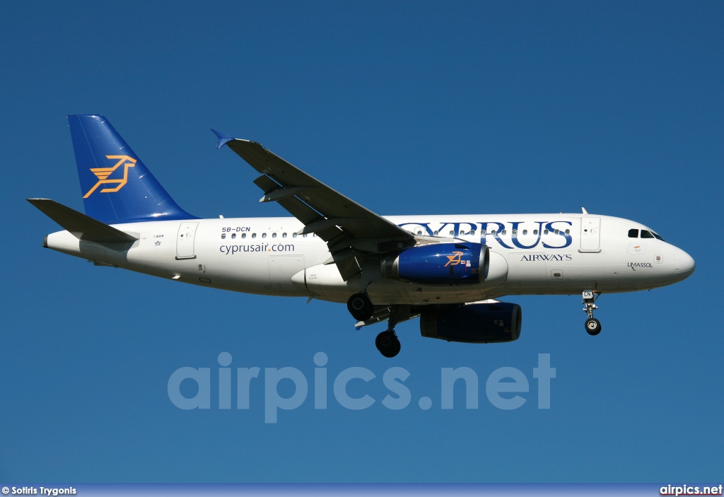 5B-DCN, Airbus A319-100, Cyprus Airways