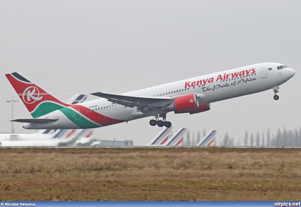 5Y-KQX, Boeing 767-300ER, Kenya Airways