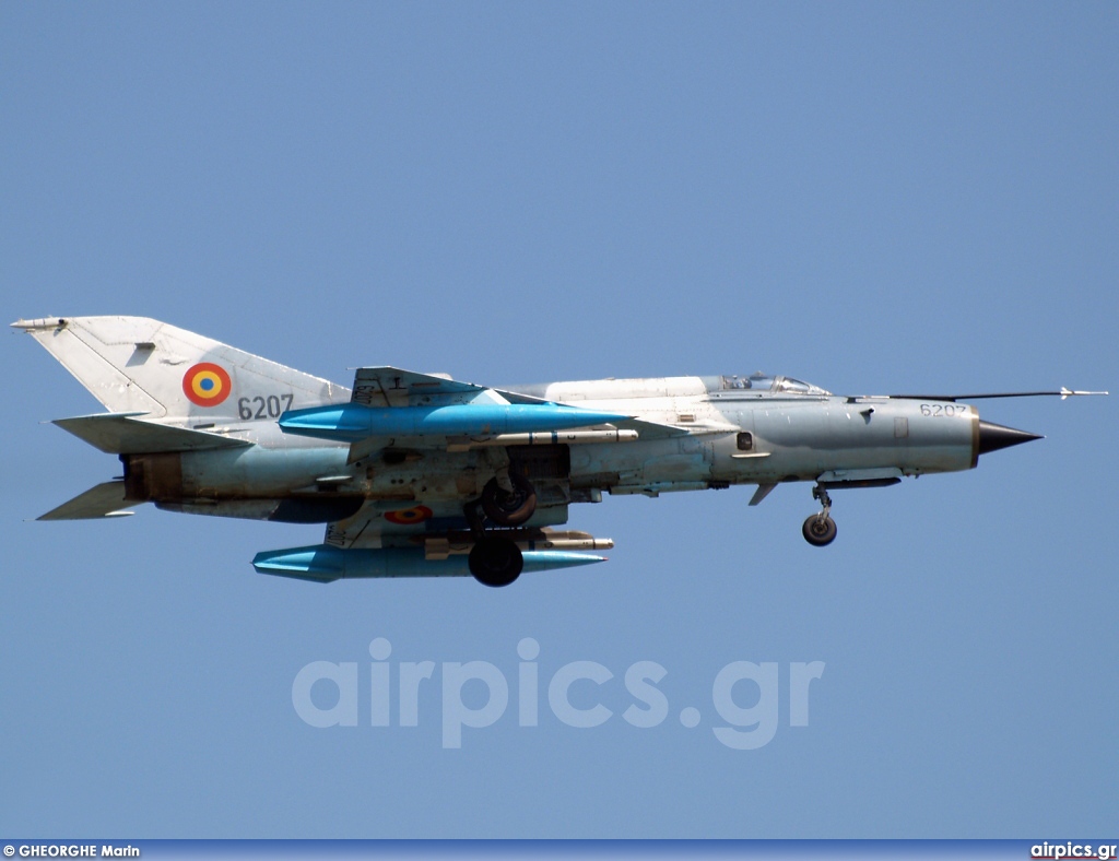 6207, Mikoyan-Gurevich MiG-21MF Lancer C, Romanian Air Force