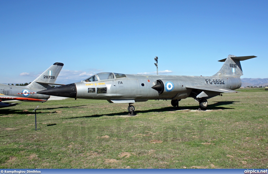 6692, Lockheed RF-104G Starfighter, Hellenic Air Force