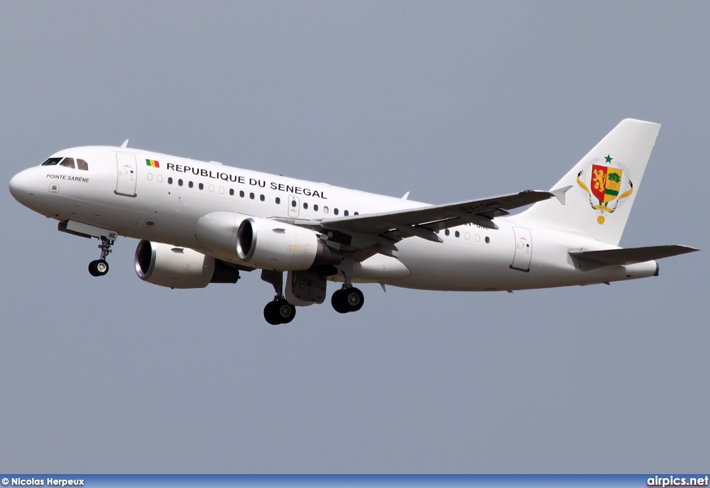 6V-ONE, Airbus A318-100CJ  Elite, Republic of Senegal