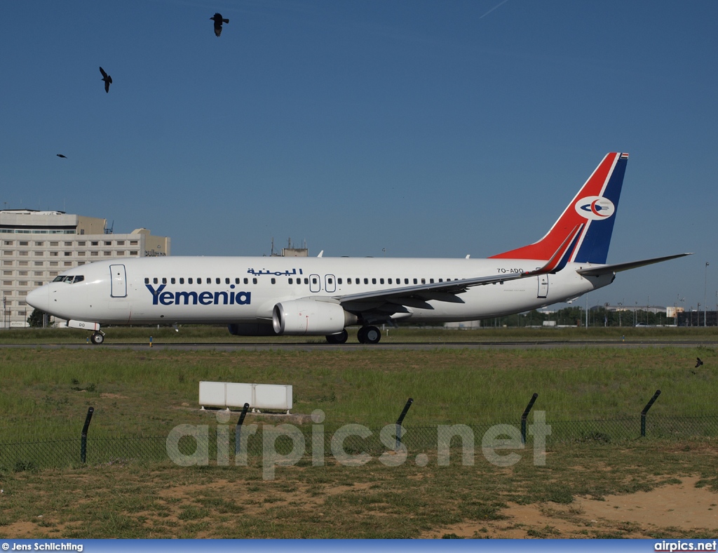 7O-ADQ, Boeing 737-800, Yemenia