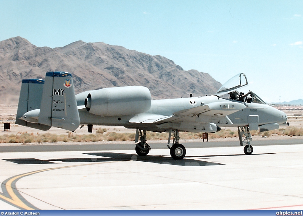 80-0274, Fairchild A-10A Thunderbolt II, United States Air Force