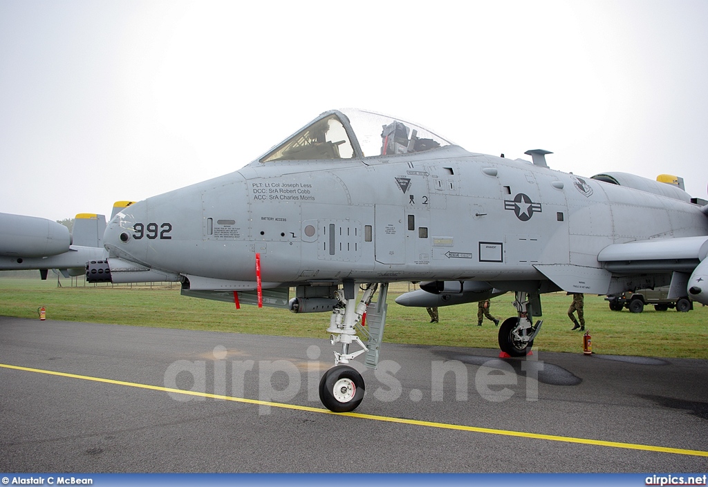 81-0992, Fairchild A-10A Thunderbolt II, United States Air Force