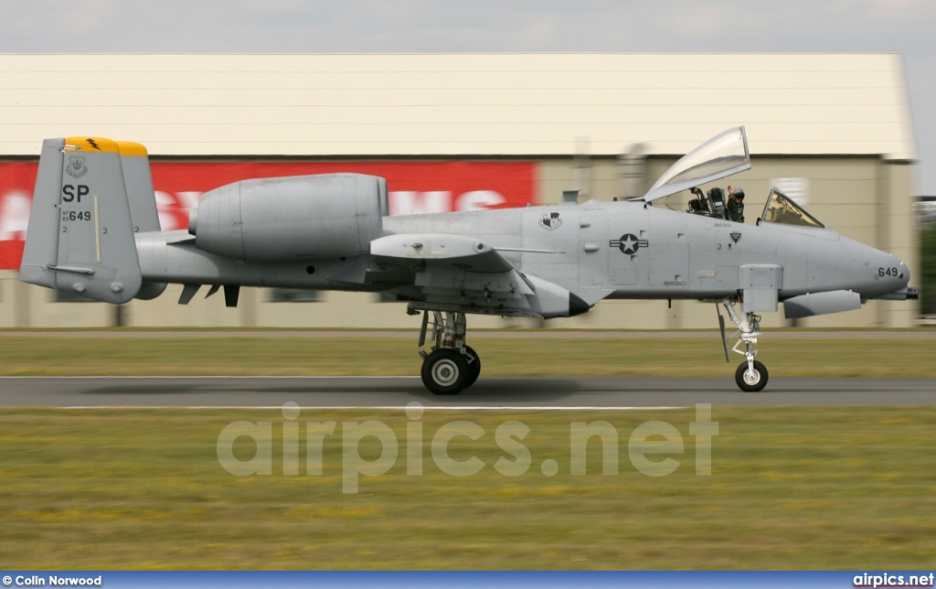 82-0649, Fairchild A-10A Thunderbolt II, United States Air Force