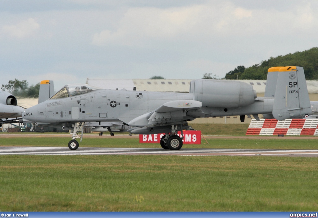 82-0654, Fairchild A-10A Thunderbolt II, United States Air Force