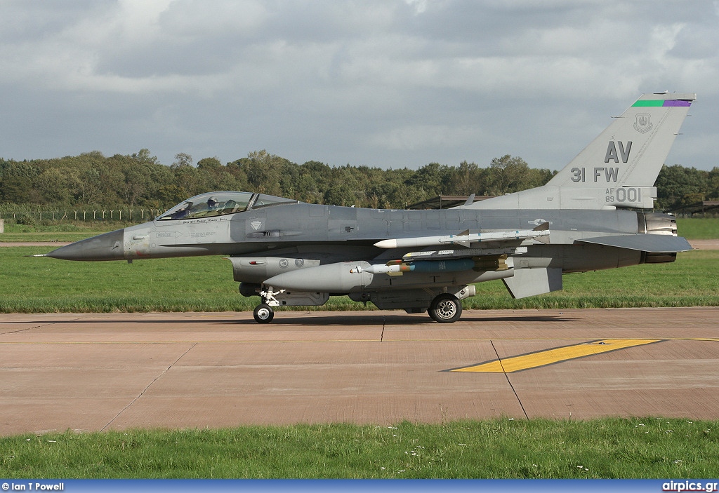 89-2001, Lockheed F-16-CG Fighting Falcon, United States Air Force