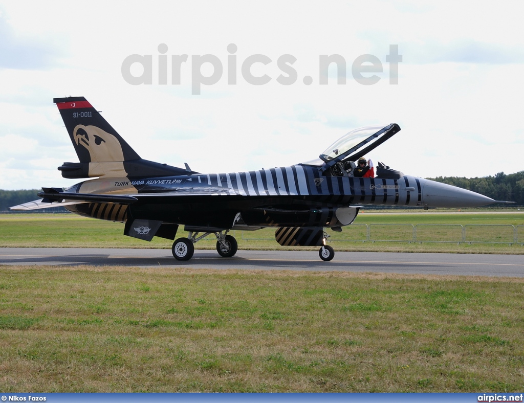 91-0011, Lockheed F-16C CF Fighting Falcon, Turkish Air Force