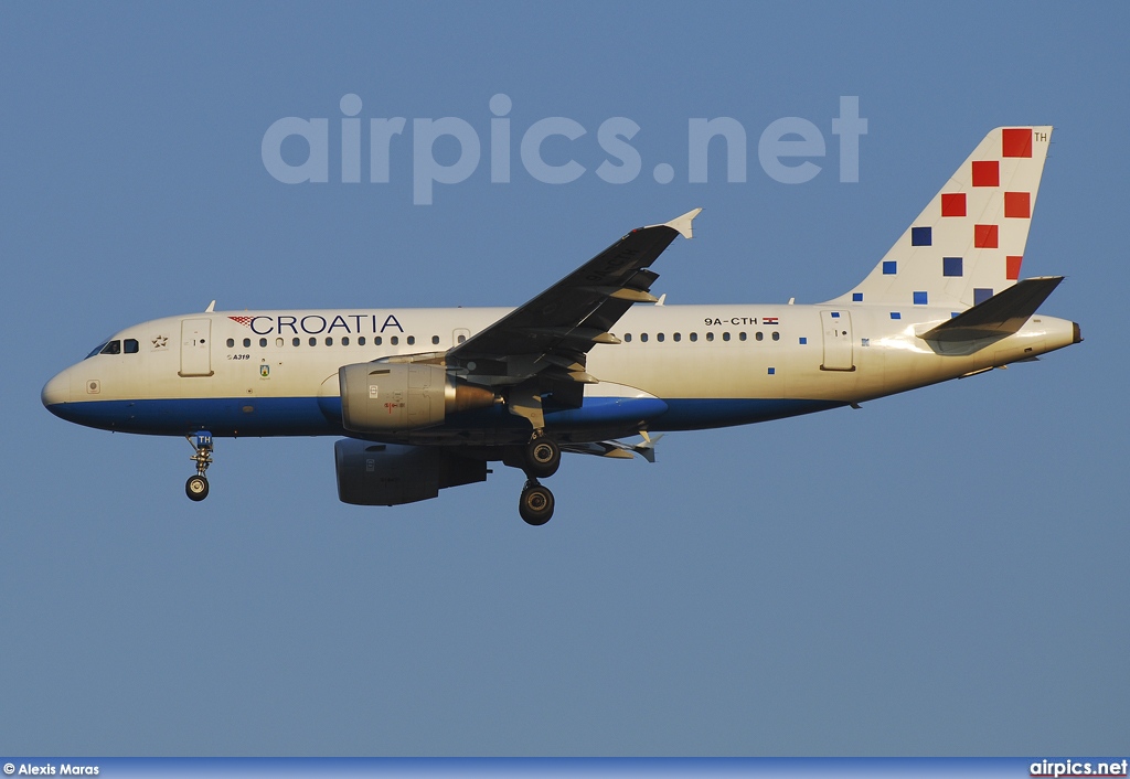 9A-CTH, Airbus A319-100, Croatia Airlines