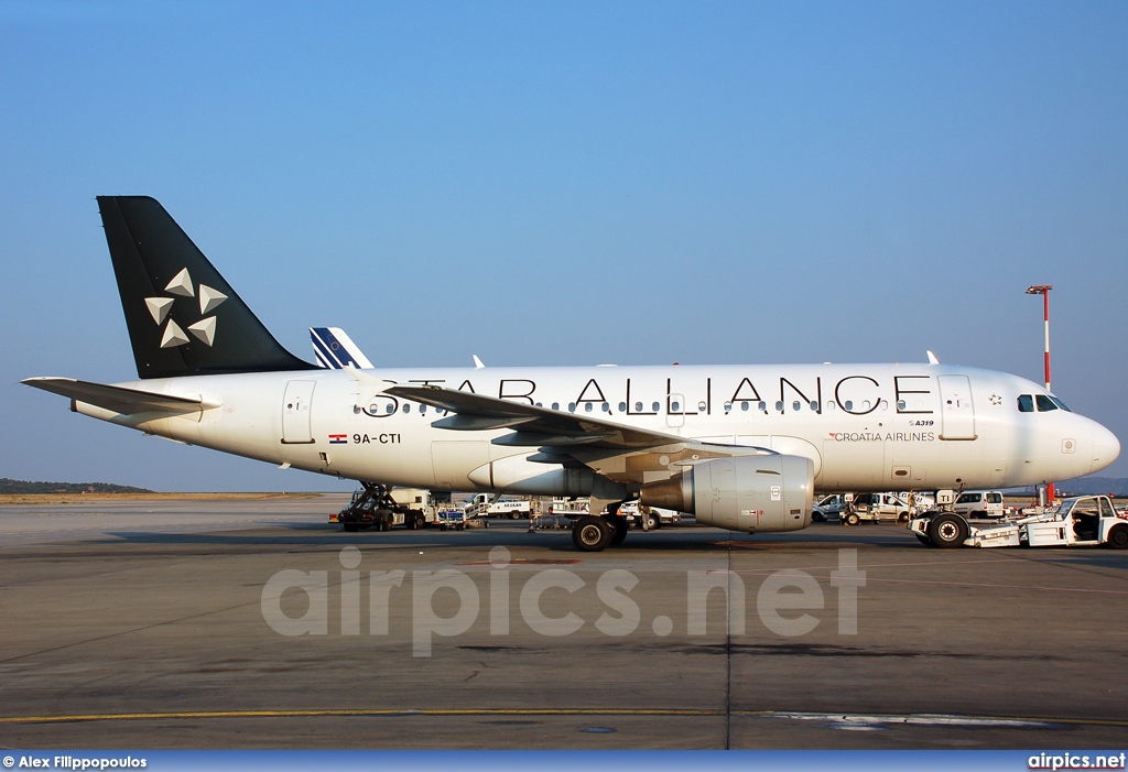 9A-CTI, Airbus A319-100, Croatia Airlines