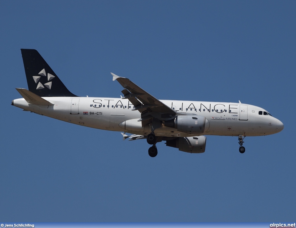 9A-CTI, Airbus A319-100, Croatia Airlines