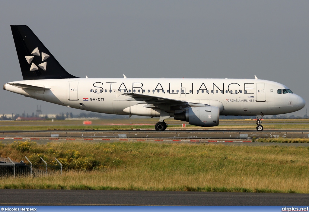 9A-CTI, Airbus A319-100, Croatia Airlines