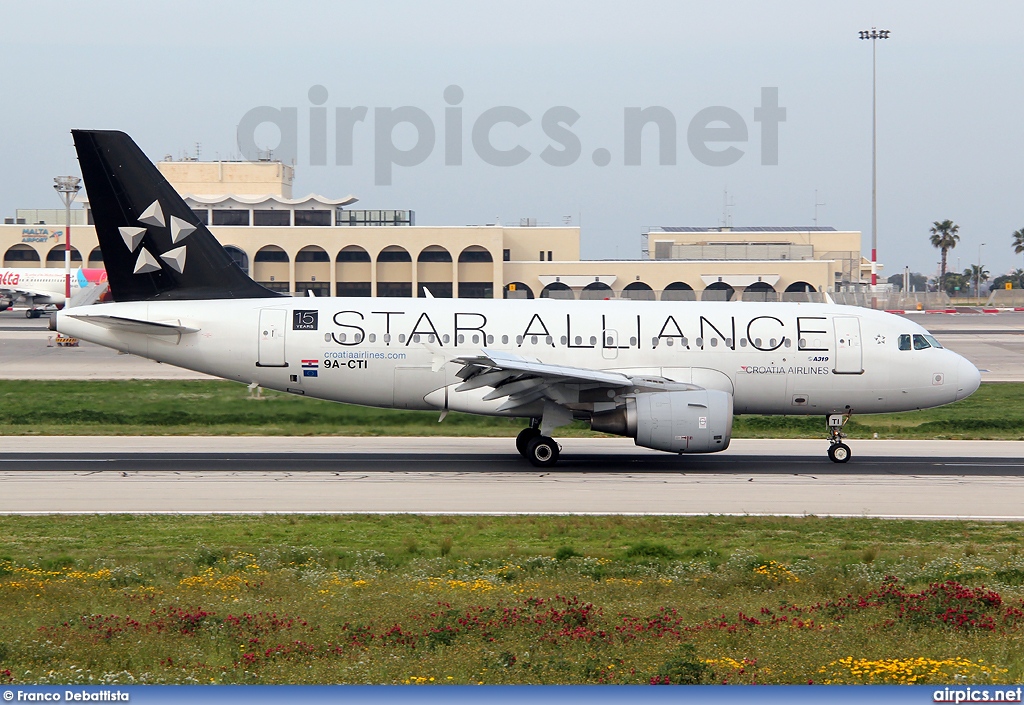 9A-CTI, Airbus A319-100, Croatia Airlines