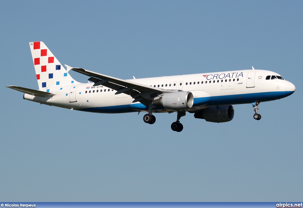 9A-CTK, Airbus A320-200, Croatia Airlines