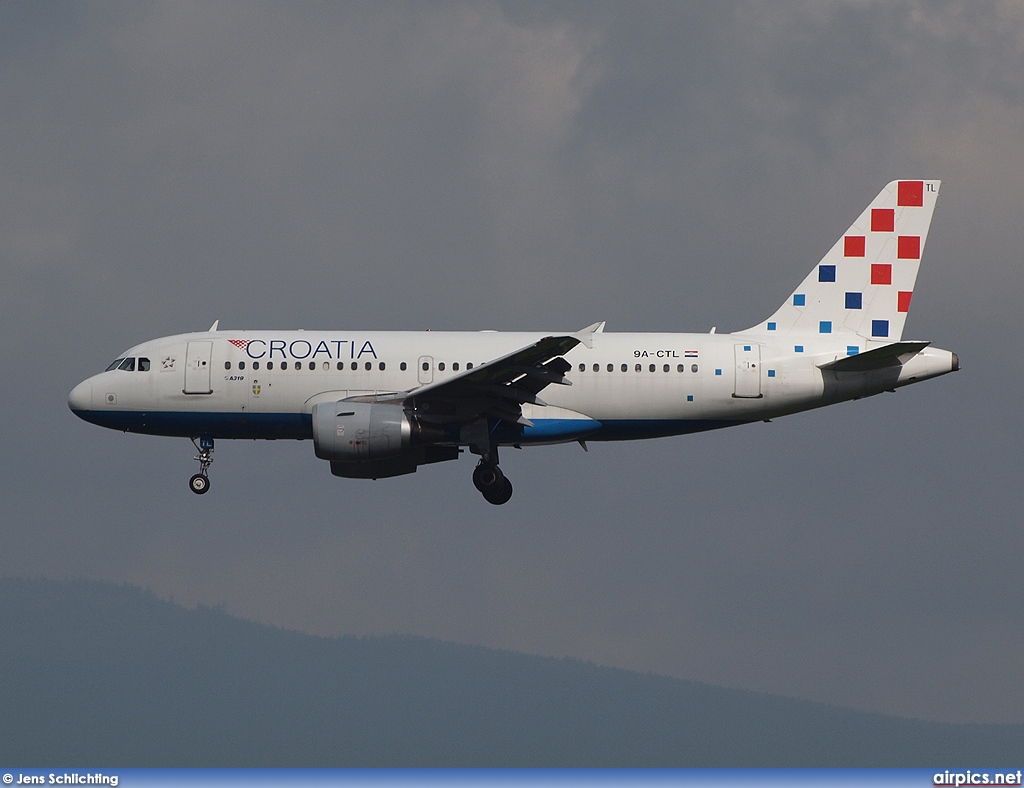 9A-CTL, Airbus A319-100, Croatia Airlines