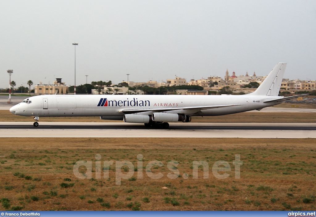 9G-AXD, Douglas DC-8-63F, Meridian Airways