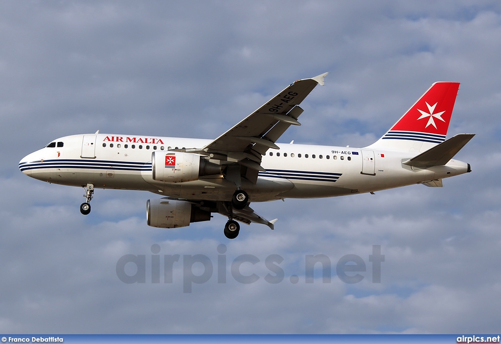 9H-AEG, Airbus A319-100, Air Malta