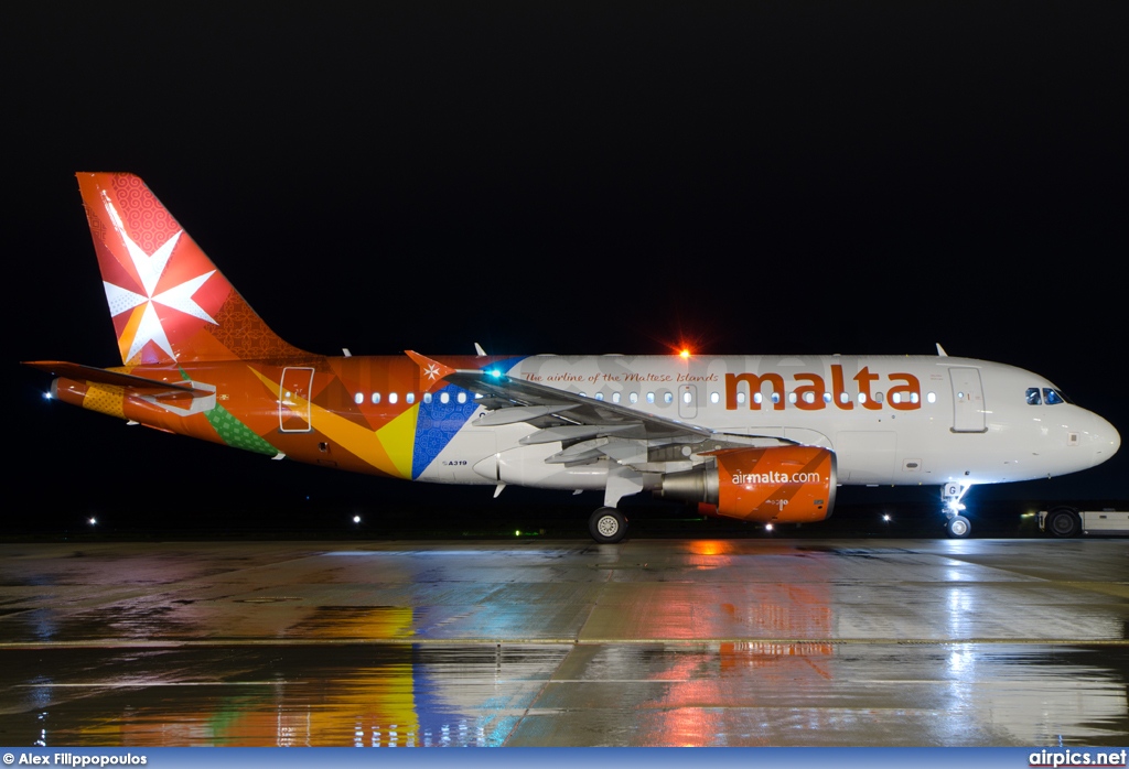9H-AEG, Airbus A319-100, Air Malta