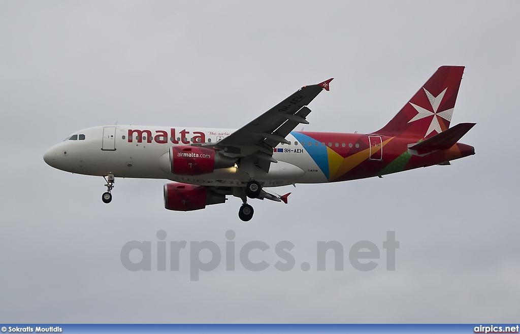 9H-AEH, Airbus A319-100, Air Malta