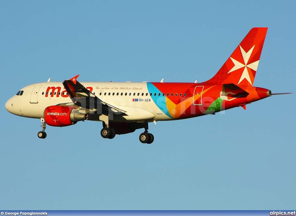 9H-AEM, Airbus A319-100, Air Malta