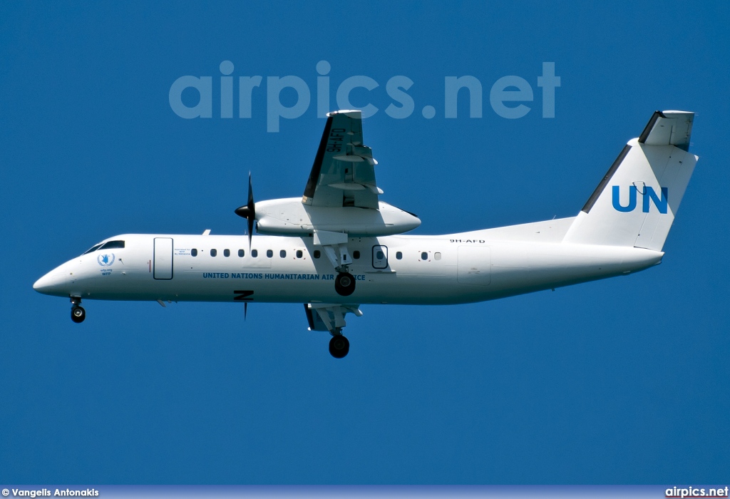 9H-AFD, De Havilland Canada DHC-8-300 Q Dash 8, United Nations