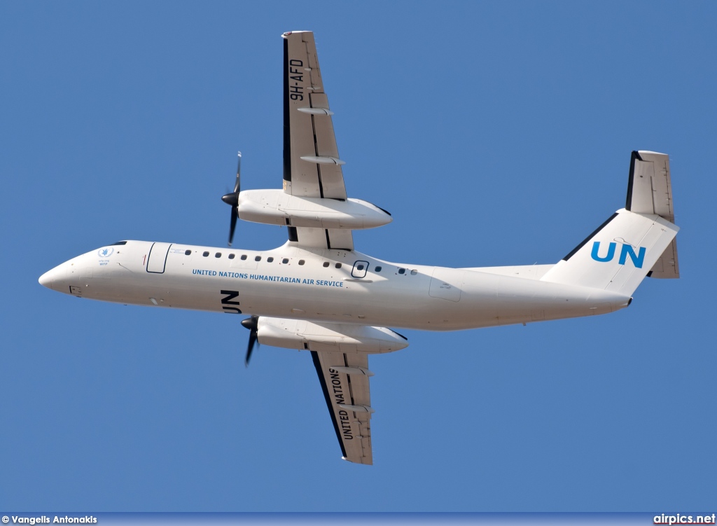 9H-AFD, De Havilland Canada DHC-8-300 Q Dash 8, United Nations