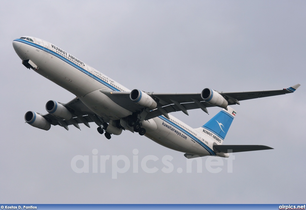 9K-AND, Airbus A340-300, Kuwait Airways