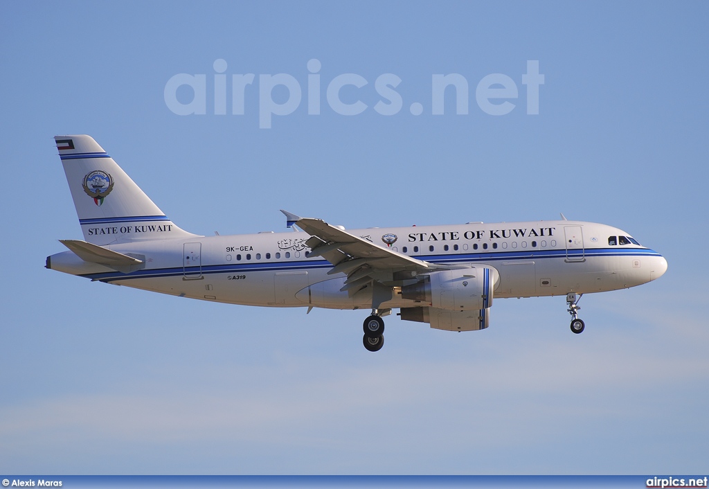 9K-GEA, Airbus A319-100CJ, State of Kuwait