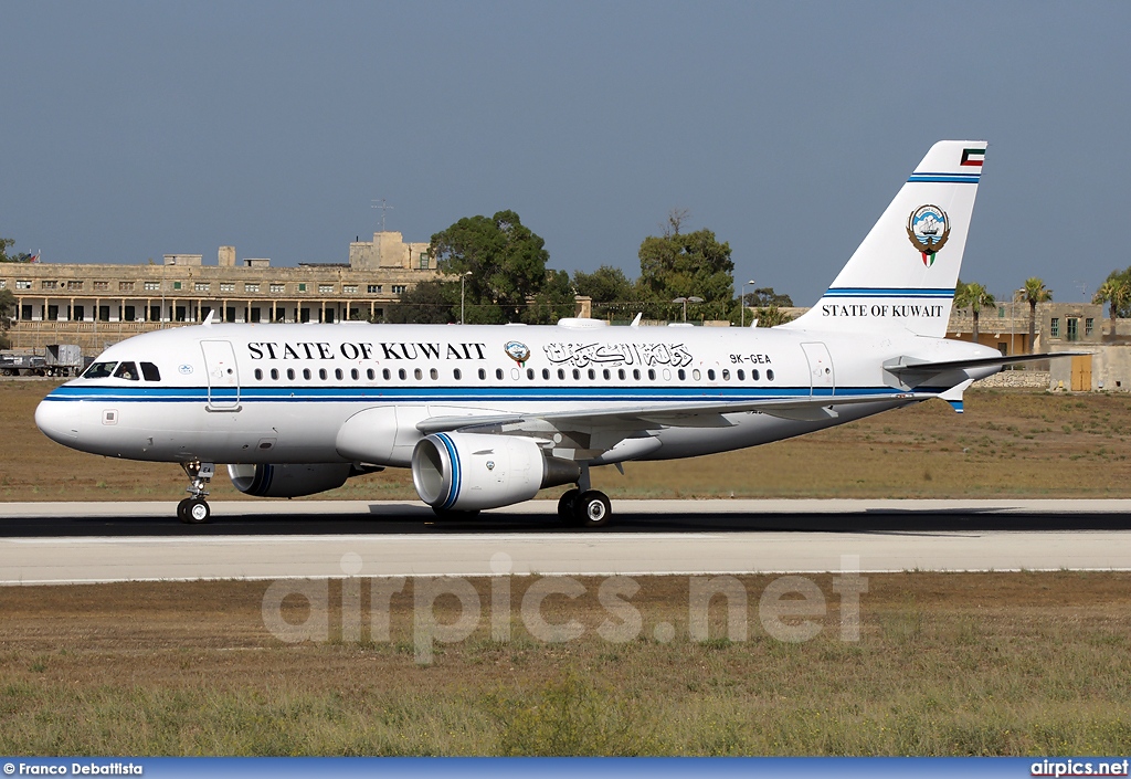 9K-GEA, Airbus A319-100CJ, State of Kuwait