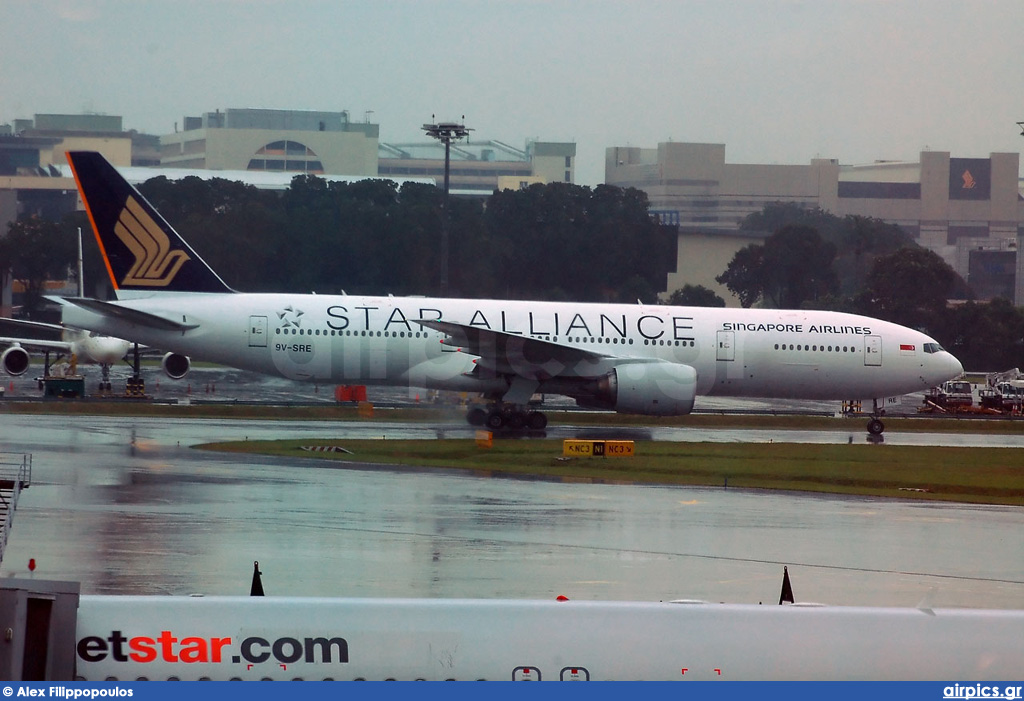 9V-SRE, Boeing 777-200ER, Singapore Airlines