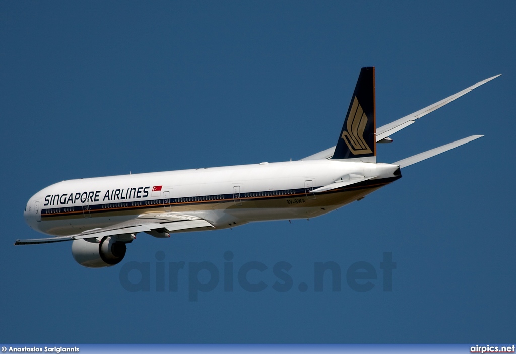 9V-SWA , Boeing 777-300ER, Singapore Airlines