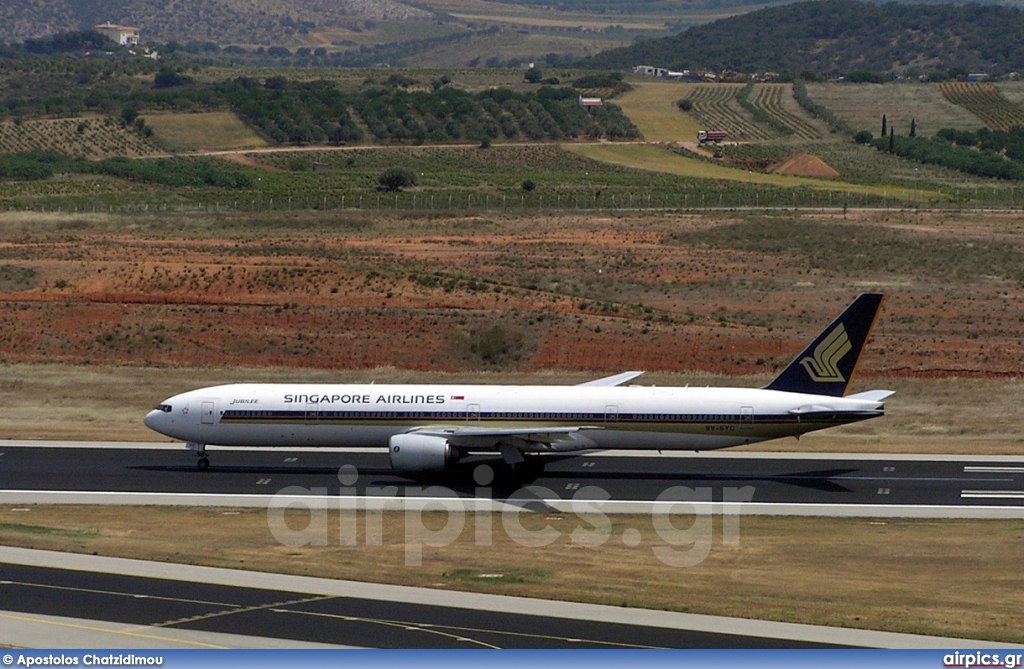 9V-SYC, Boeing 777-300, Singapore Airlines