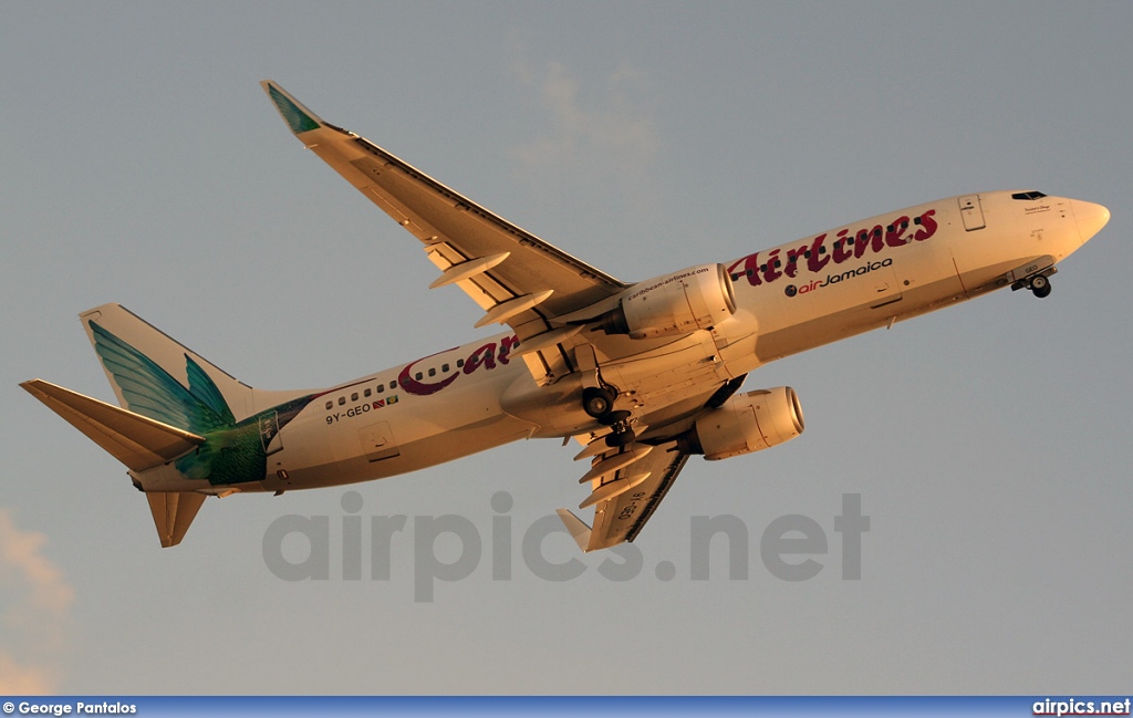 9Y-GEO, Boeing 737-800, Caribbean Airlines