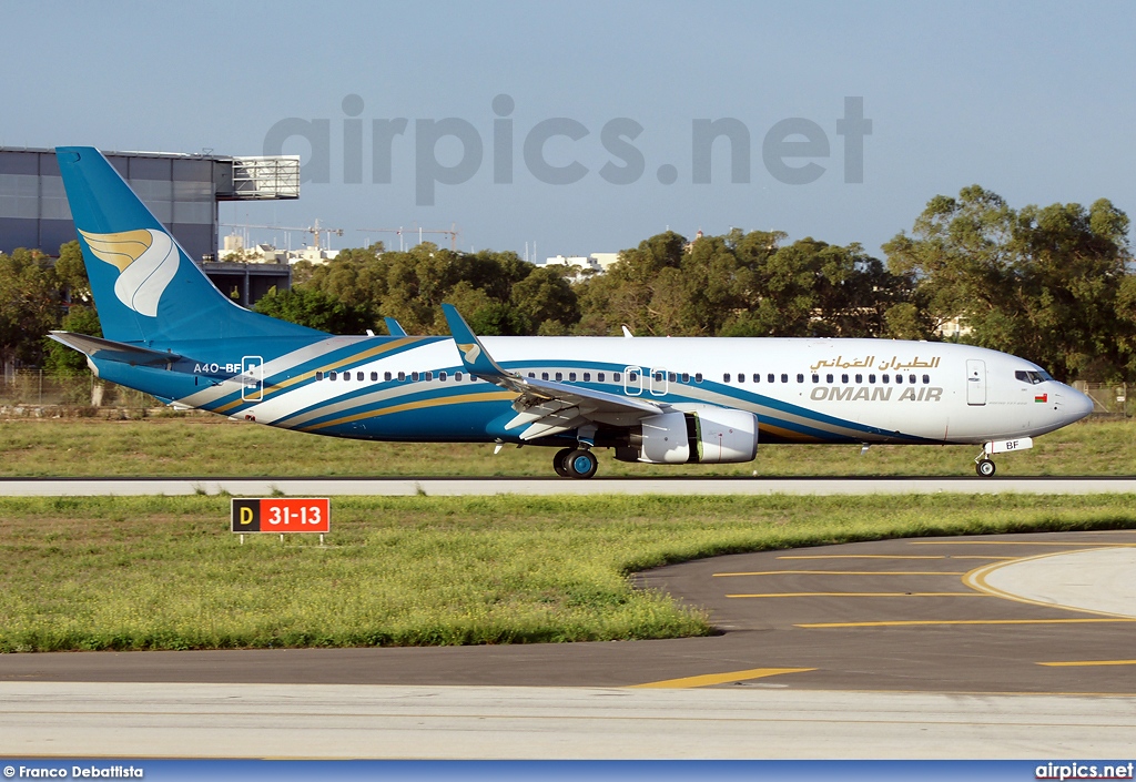 A4O-BF, Boeing 737-800, Oman Air